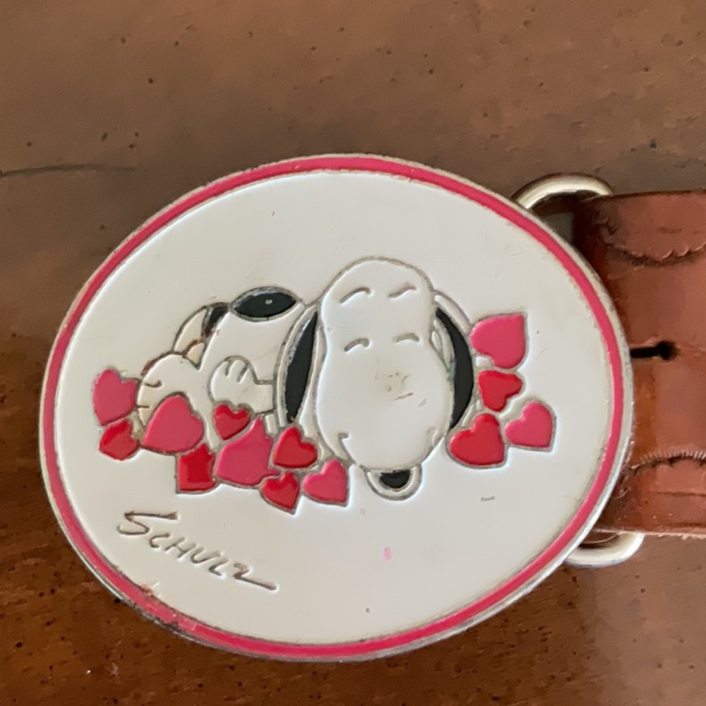 Schultz Kids Belt with Snoopy and Hearts